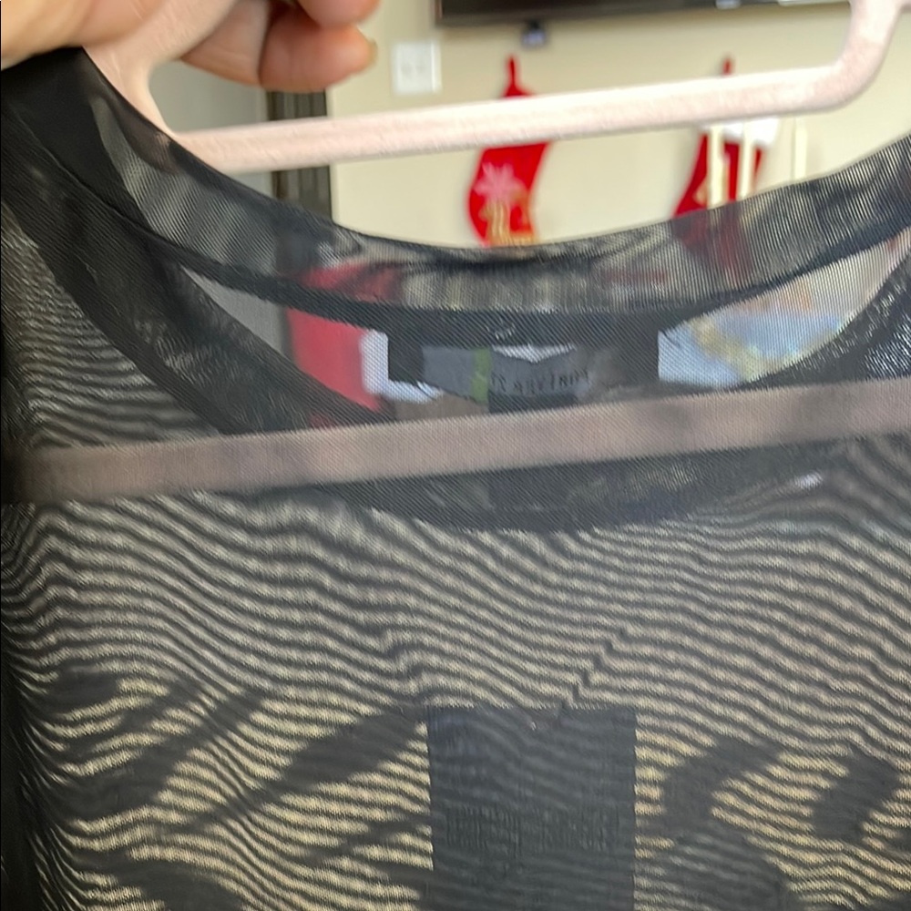 Forever 21 Mesh Black Crop Top - Picture 6 of 9